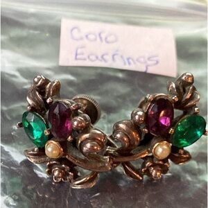 Vintage Coro Earring with screw back